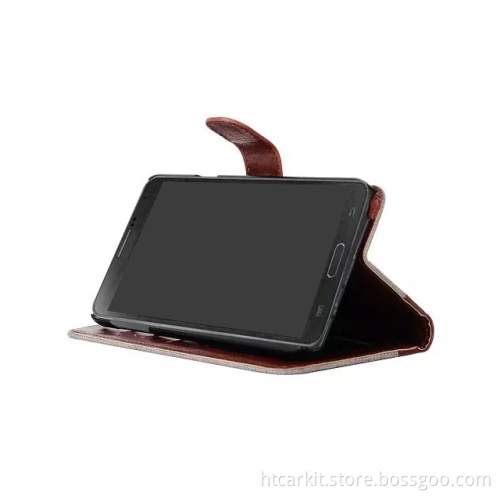 Flip stand pu leather case For samsung galaxy note 5 cover Protective case Cowboy series